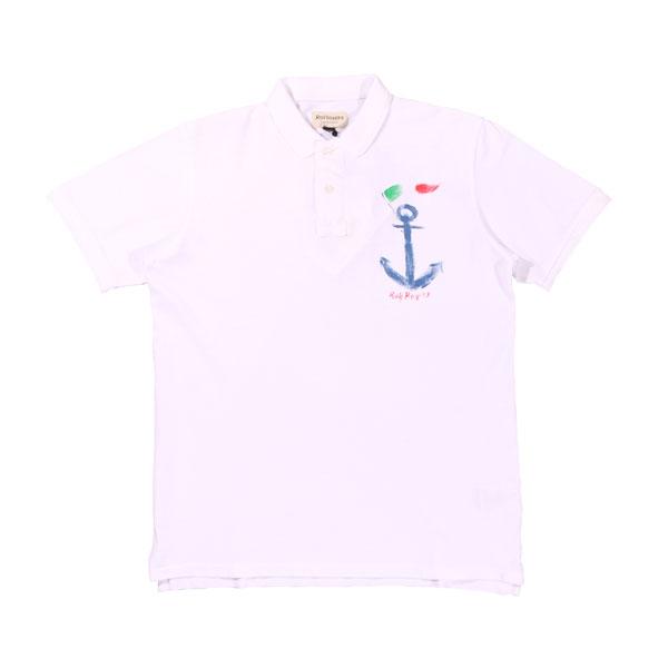 ROY ROGER'S （ロイ ロジャース） 半袖ポロシャツ PIQUET ANCHOR ホワイト L 27690 【S27691】 | 