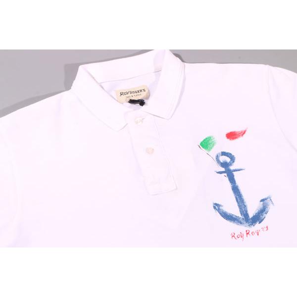 ROY ROGER'S （ロイ ロジャース） 半袖ポロシャツ PIQUET ANCHOR ホワイト L 27690 【S27691】 |  | 01