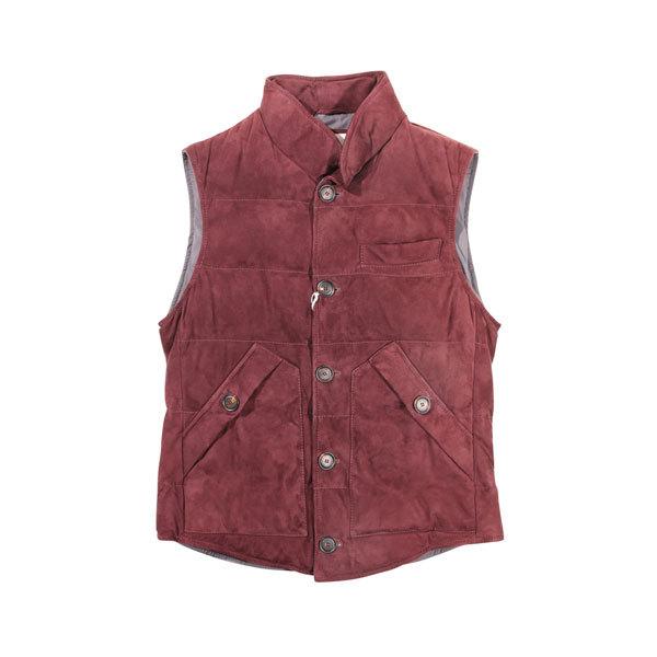 Brunello Cucinelli ブルネロクチネリ ダウンベスト M0pcl1213 ワインレッド ファッション Xs W メンズファッション Xs