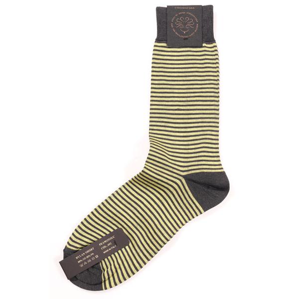 ALTO MILANO （アルトミラノ） ソックス PEAM1553UC イエローxグレー 39-42 28528ye 【A28529】 |  | 01