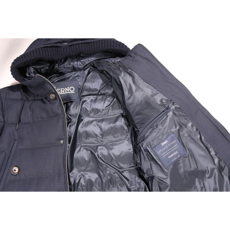HERNO （ヘルノ） ダウンジャケット PI0783U 33278 9200 ネイビー 54 29147nv 【W29150】の画像