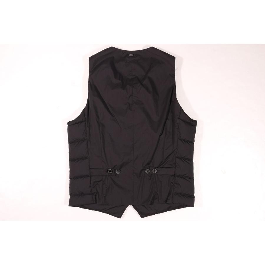 Herno ブラック ダウンベスト(ダウンジレ) ヘルノ　サイズ50 HERNO（ヘルノ） ダウン ダウンベスト インナーダウン ジレ メンズ