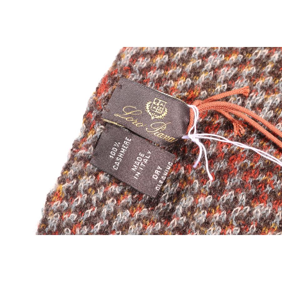 loro piana （ロロ・ピアーナ） マフラー テラコッタxマルチカラー 【W29503】の画像