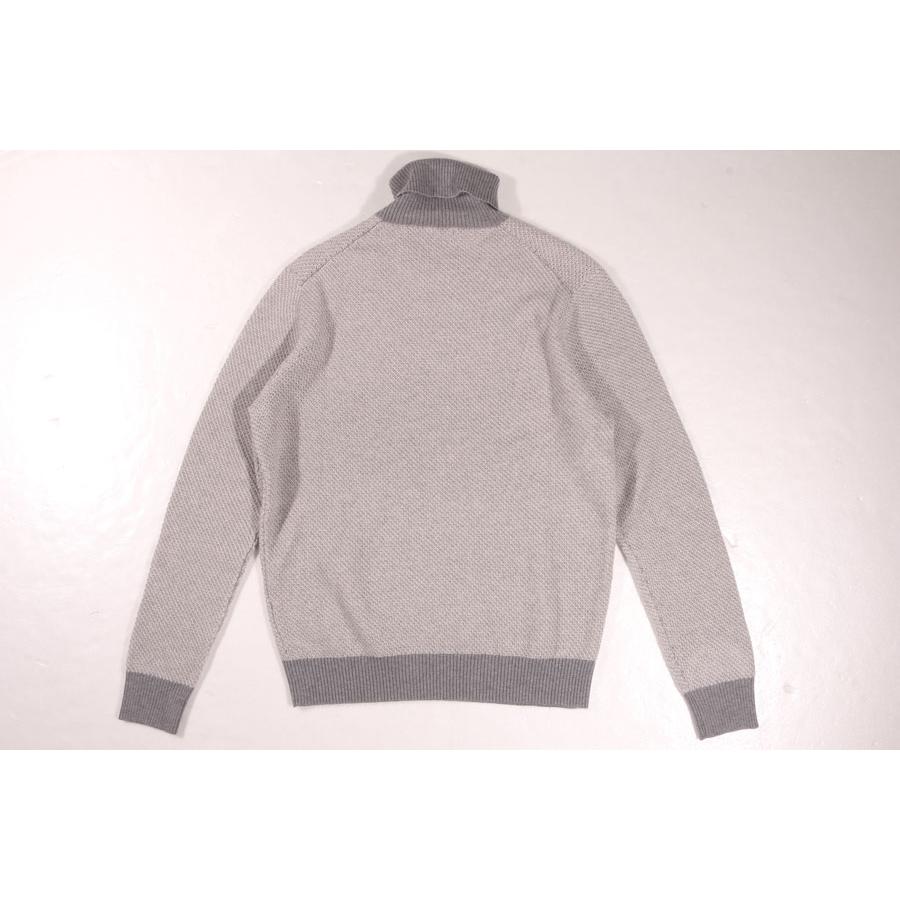 『新品』MALO ウールカシミア　タートルネック　チャコールグレー　XS（44） 新品』MALO ウールカシミアタートルネックチャコールグレーXS（44