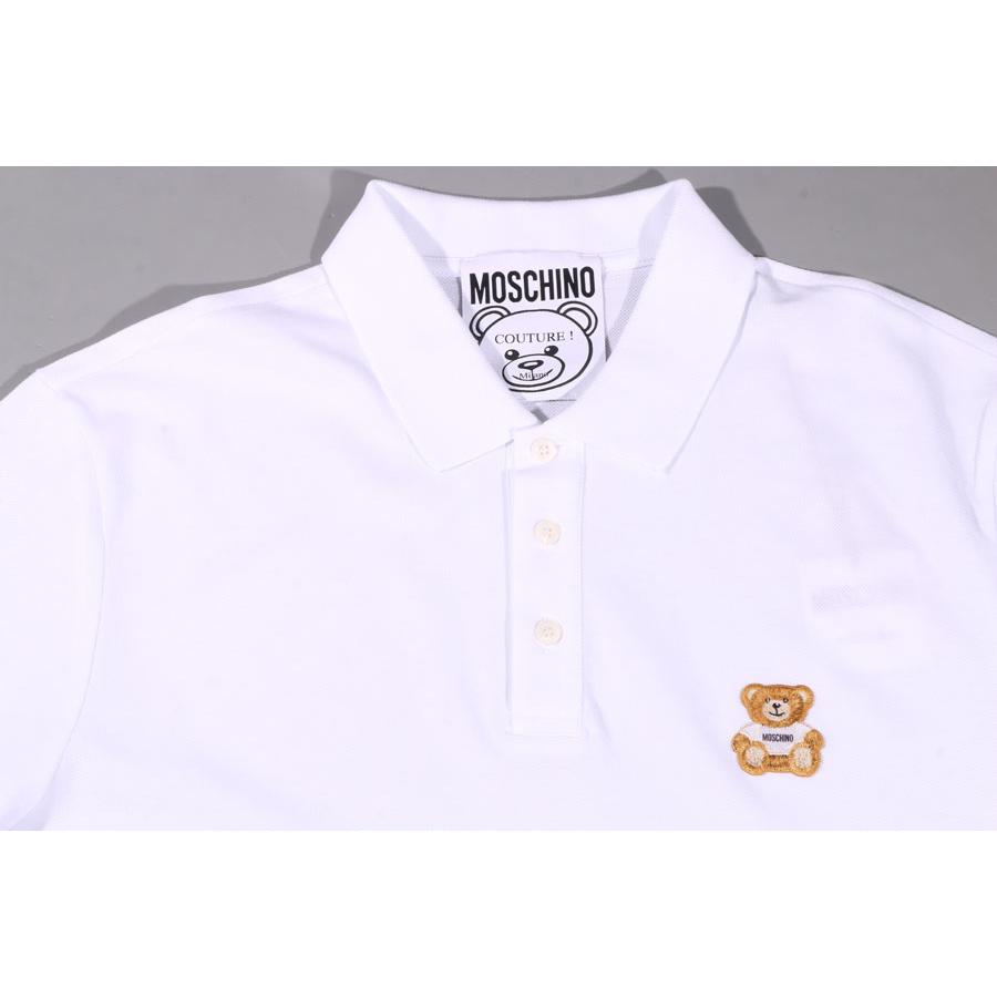 MOSCHINO （モスキーノ） 半袖ポロシャツ ZRA1603 ホワイト 46 30210wh