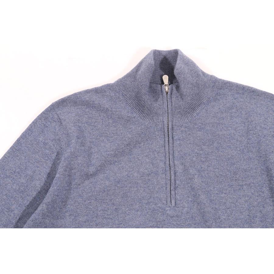BRUNELLO CUCINELLI（ブルネロクチネリ） ハイネックセーター M2200124 ブルー 44 30336bl 【W30340】の画像