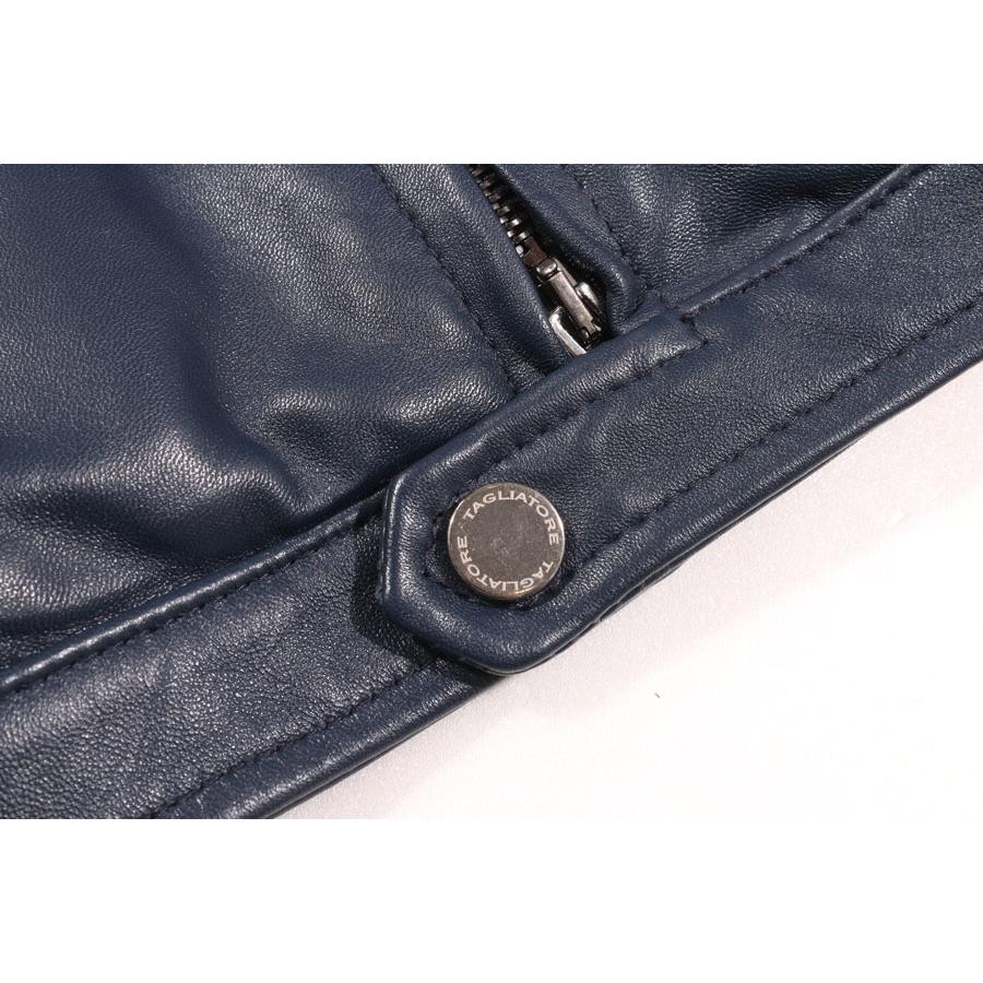 TAGLIATORE（タリアトーレ） レザージャケット STANFORD ネイビー 48