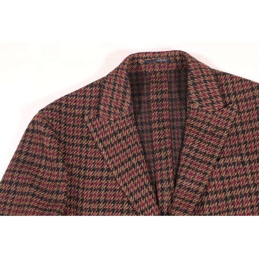 LARDINI （ラルディーニ） ジャケット 981AV ブラウンxワインレッド 48 【A31039】の画像