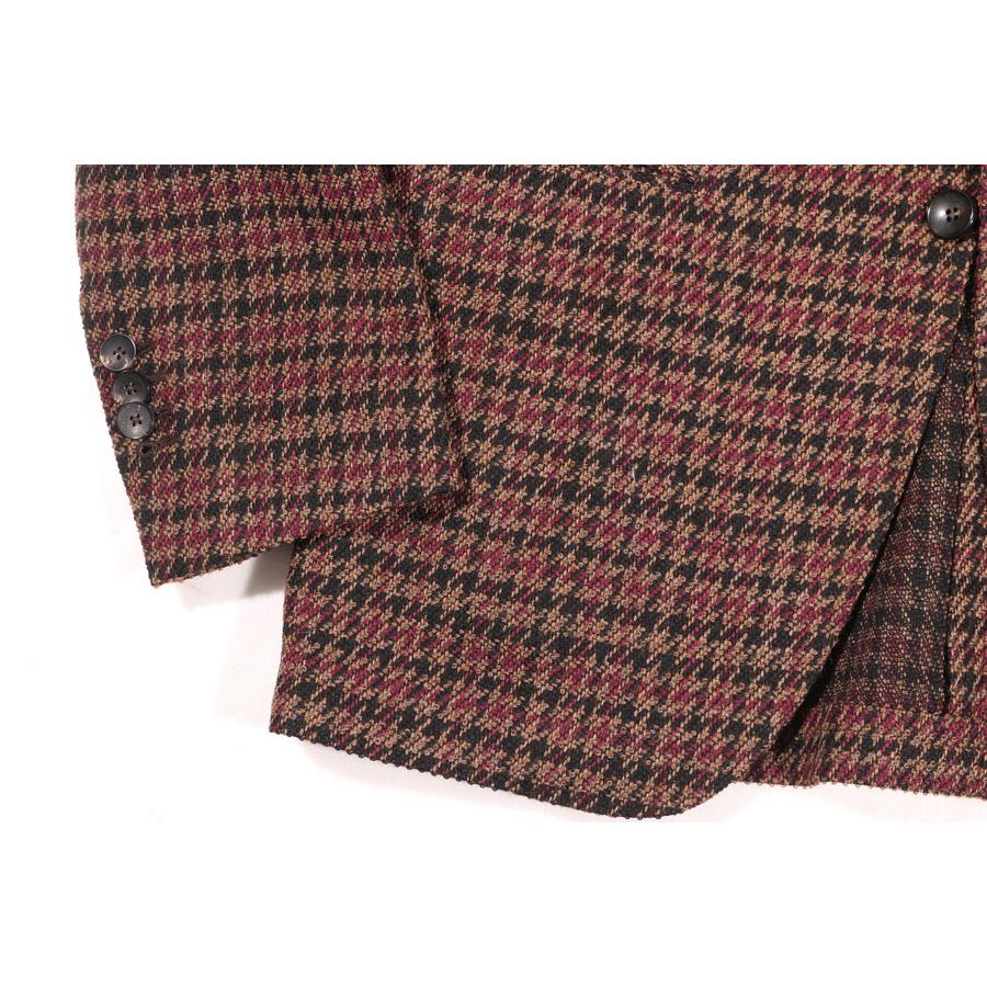 LARDINI （ラルディーニ） ジャケット 981AV ブラウンxワインレッド 48 【A31039】の画像