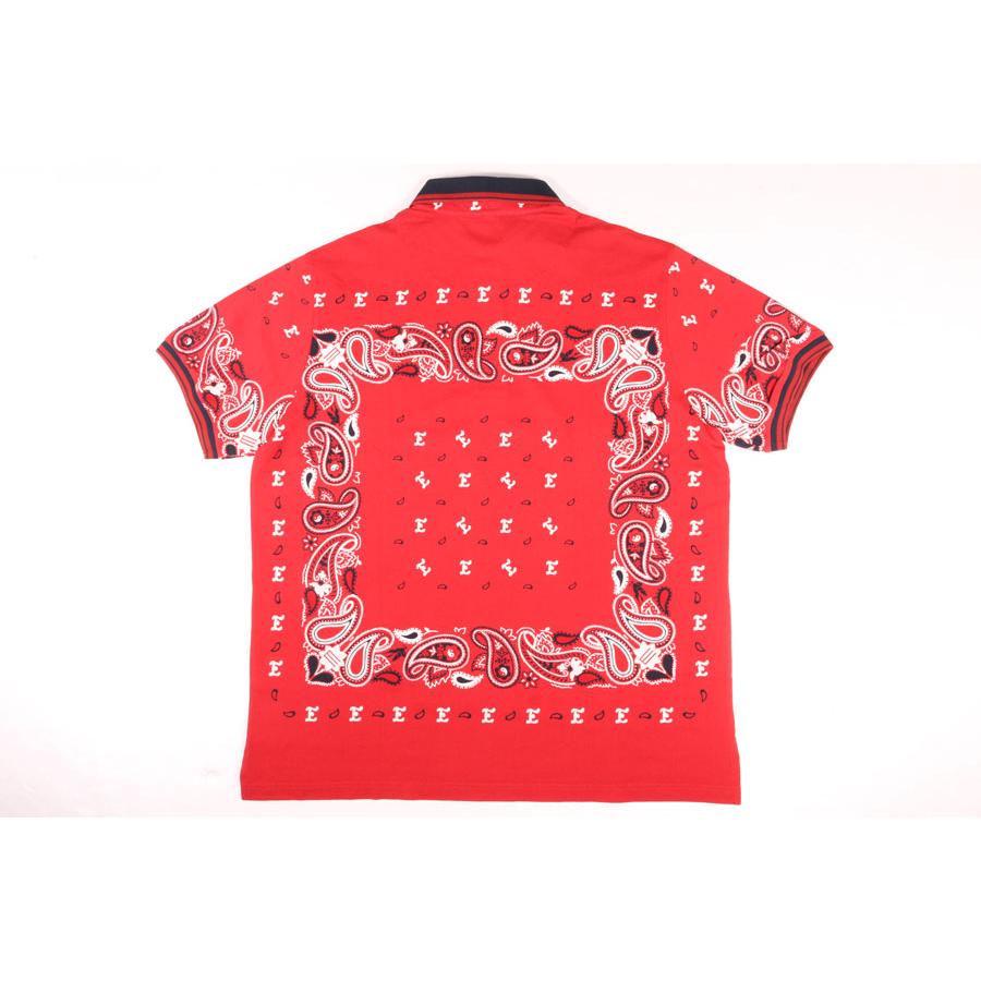 ETRO（エトロ） 半袖ポロシャツ U12 1Y800 4052 レッドxブラック XXL 