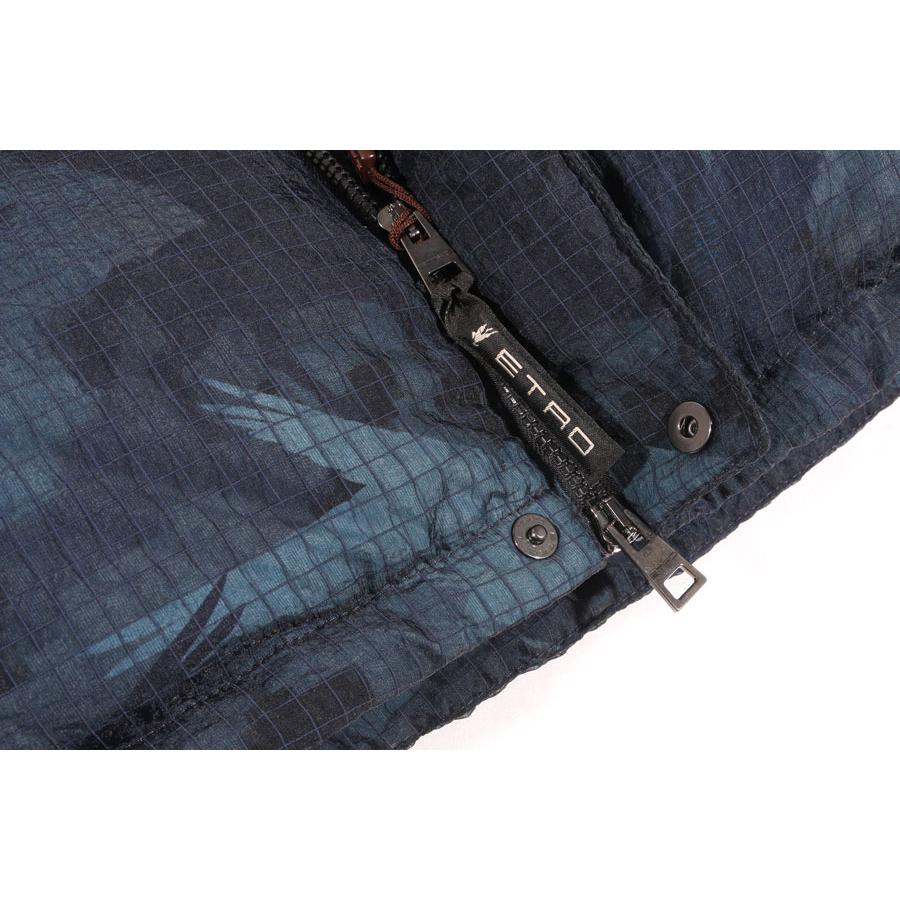 ETRO （エトロ） ダウンジャケット U22 1S552 0351 ネイビーxマルチカラー XL 【W31999】の画像