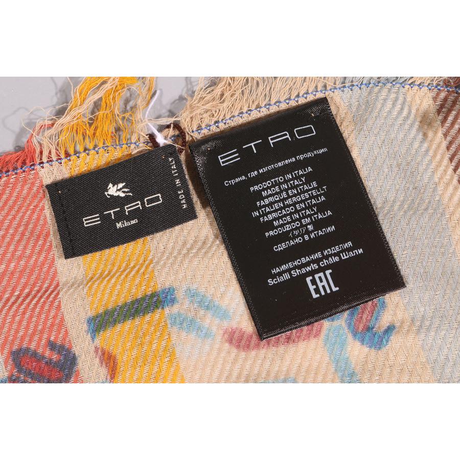 ETRO　新品　ストール 楽天市場】エトロ ETRO ストール マフラー 春 秋 3シーズン メンズ