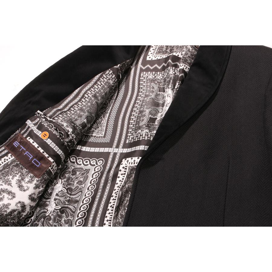 ETRO （エトロ） チェスターコート 1C826/0206 ブラック 48 【W32185】の画像