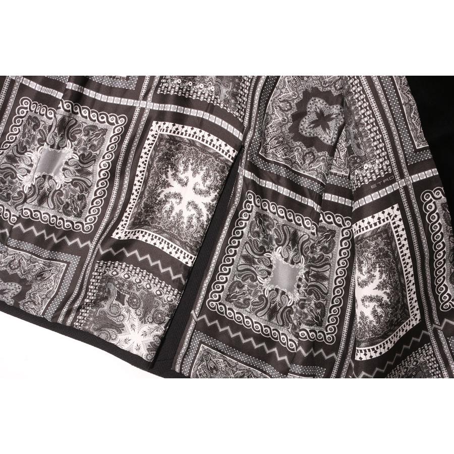 ETRO （エトロ） チェスターコート 1C826/0206 ブラック 48 【W32185】の画像