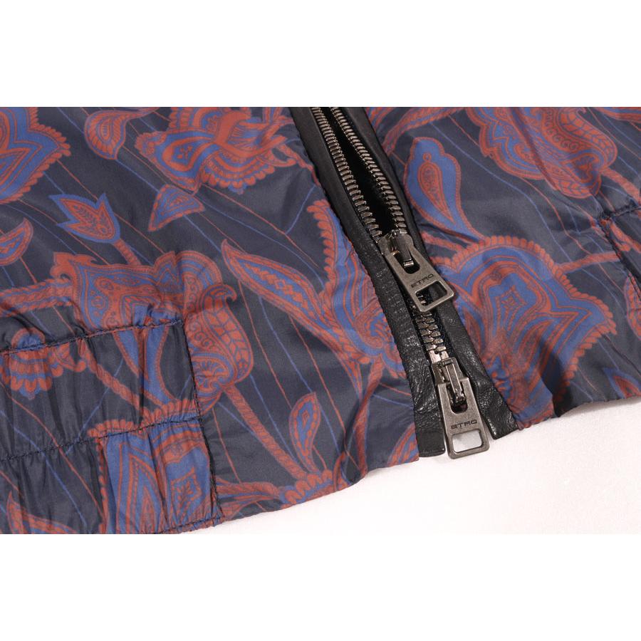 ETRO（エトロ） ブルゾン 1S171/4148 ネイビーxブラウン M 【W32197