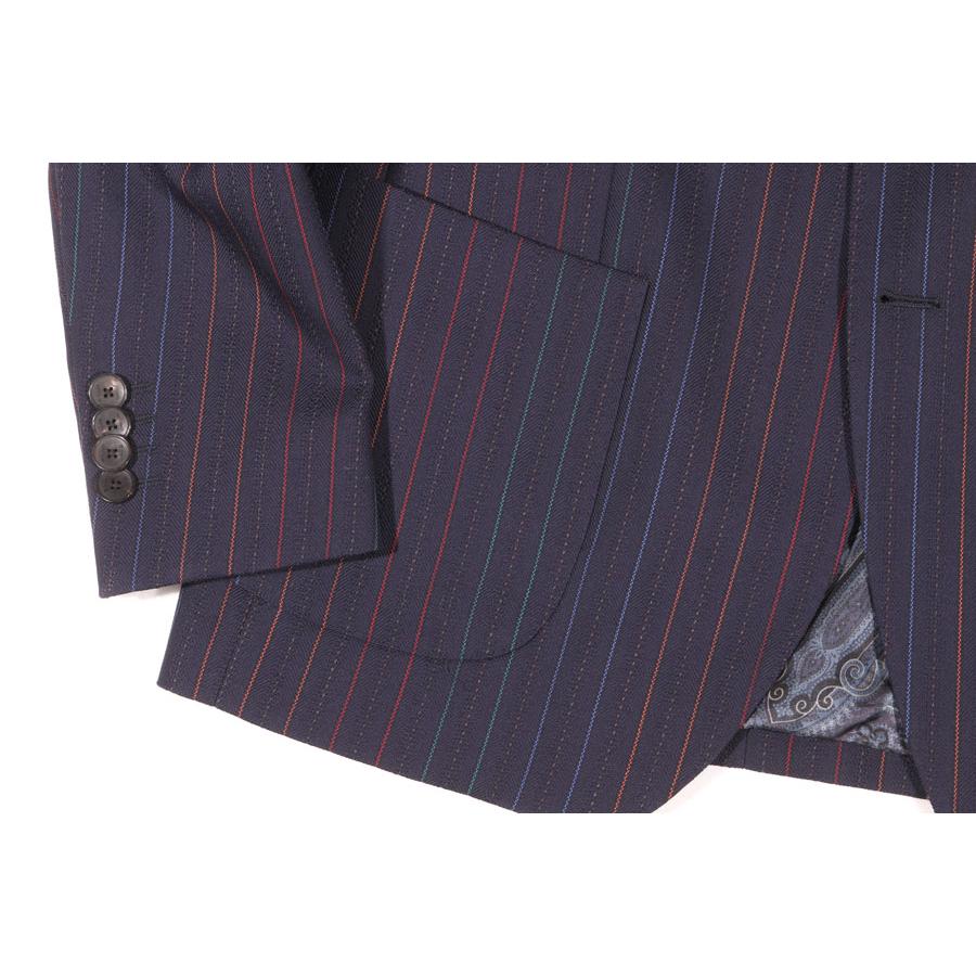 ETRO （エトロ） スーツ 1A201/0070 ネイビー 48 【A32198】の画像