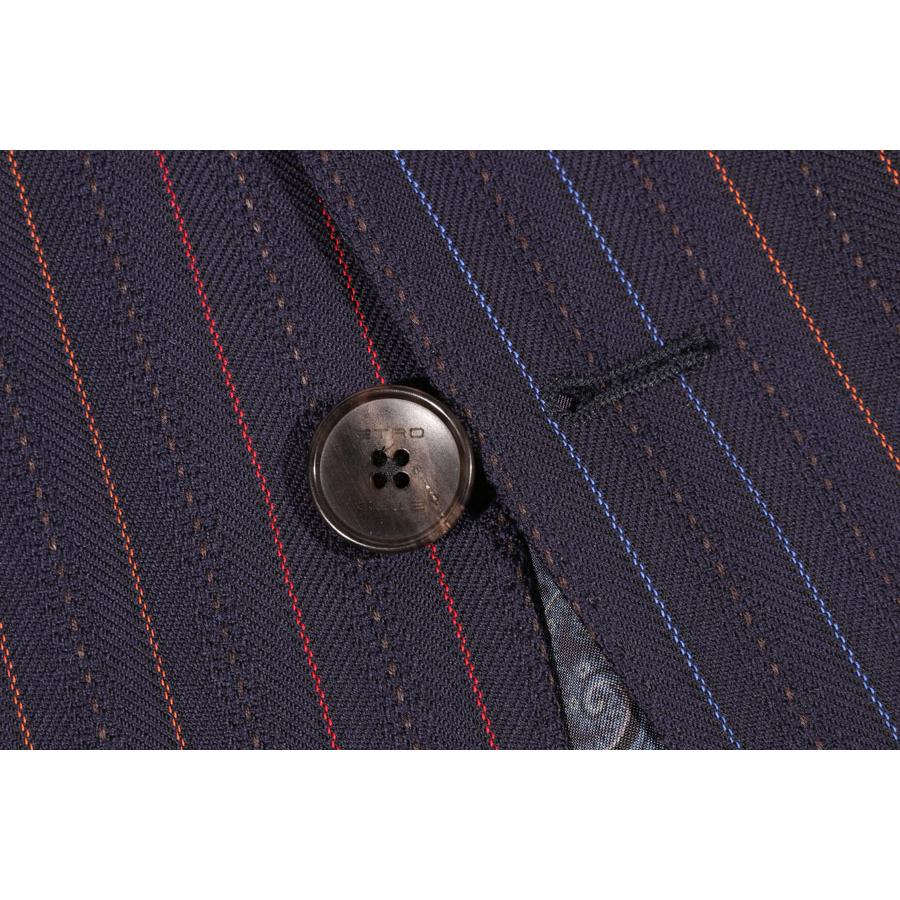 ETRO （エトロ） スーツ 1A201/0070 ネイビー 48 【A32198】の画像