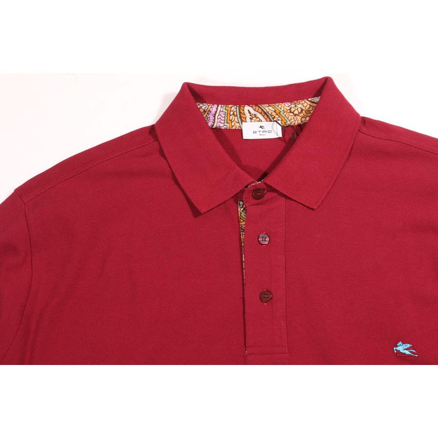 ETRO（エトロ） 長袖ポロシャツ U22 1Y910 9990 ワインレッド 3XL 
