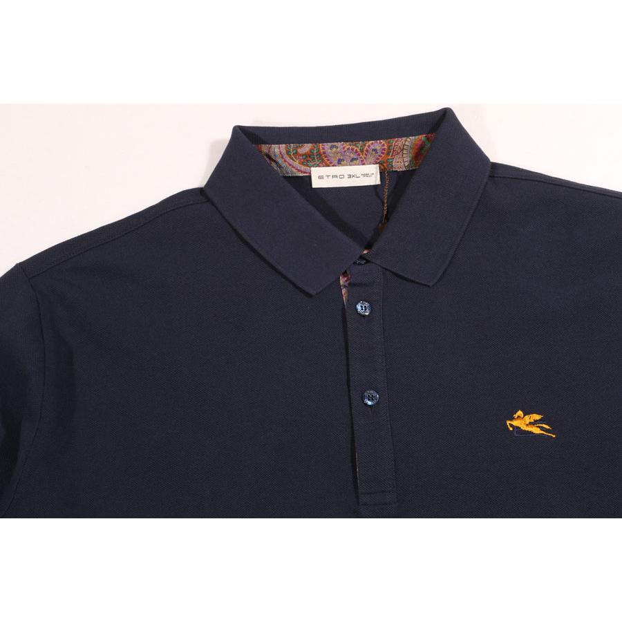 ETRO（エトロ） 長袖ポロシャツ U20 1Y910 9770 ネイビー 3XL 32250nv 