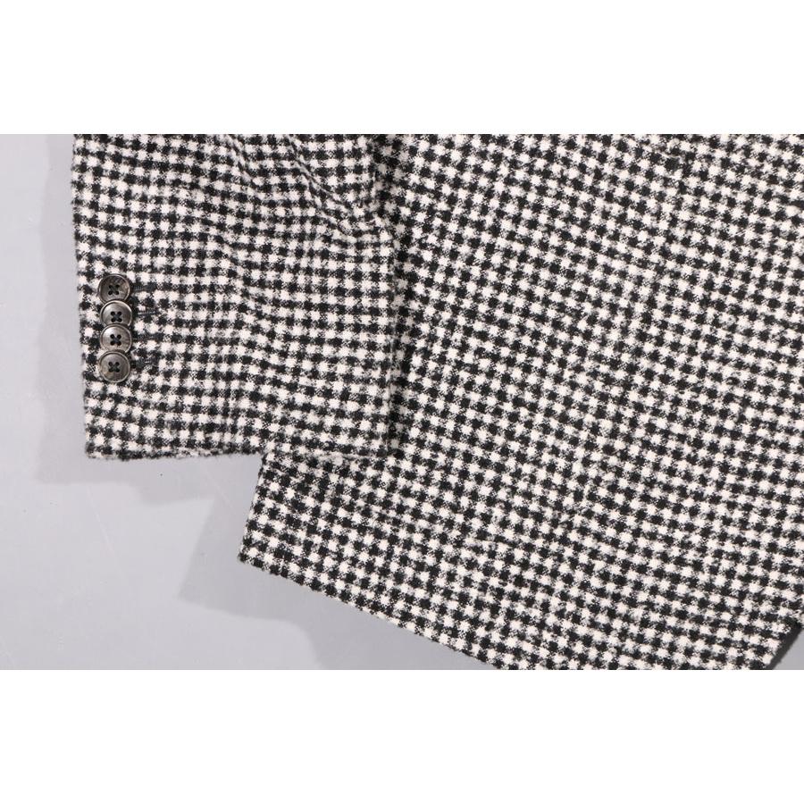Z.ZEGNA （ジーゼニア） ジャケット 450750 ホワイトxブラック 52 32313 【W32314】の画像