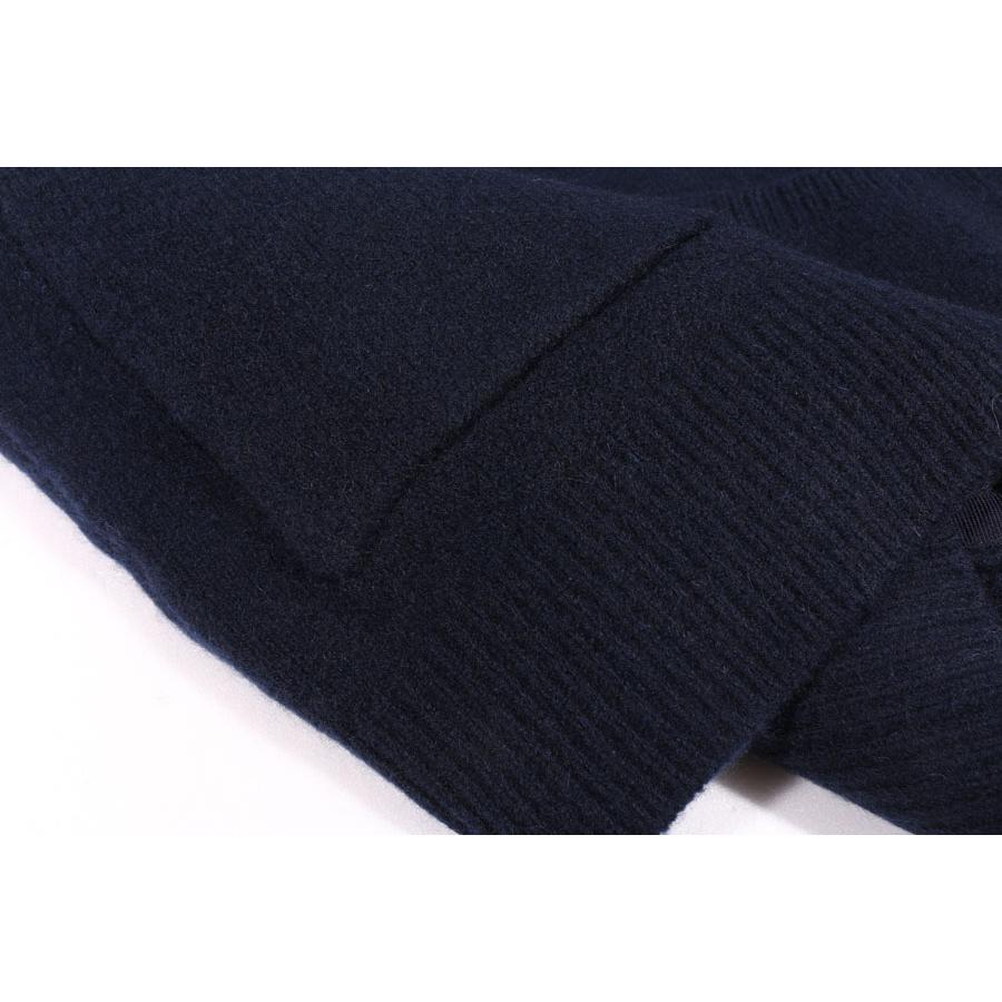 LAMANO ARTISANS（ラマノ アーチザン） カーディガン LMK828 BOMBER BOTT ネイビー 52 32392nv 【W32395】の画像