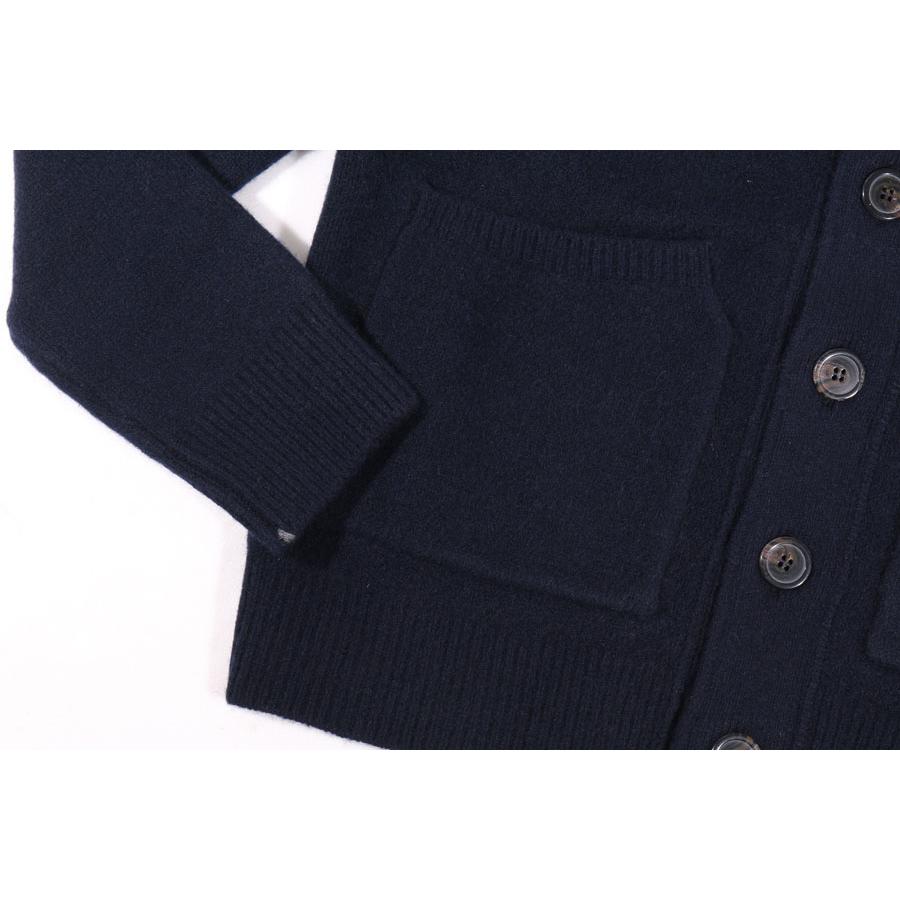 LAMANO ARTISANS （ラマノ アーチザン） カーディガン LMK828 BOMBER BOTT ネイビー 52 32392nv 【W32395】の画像