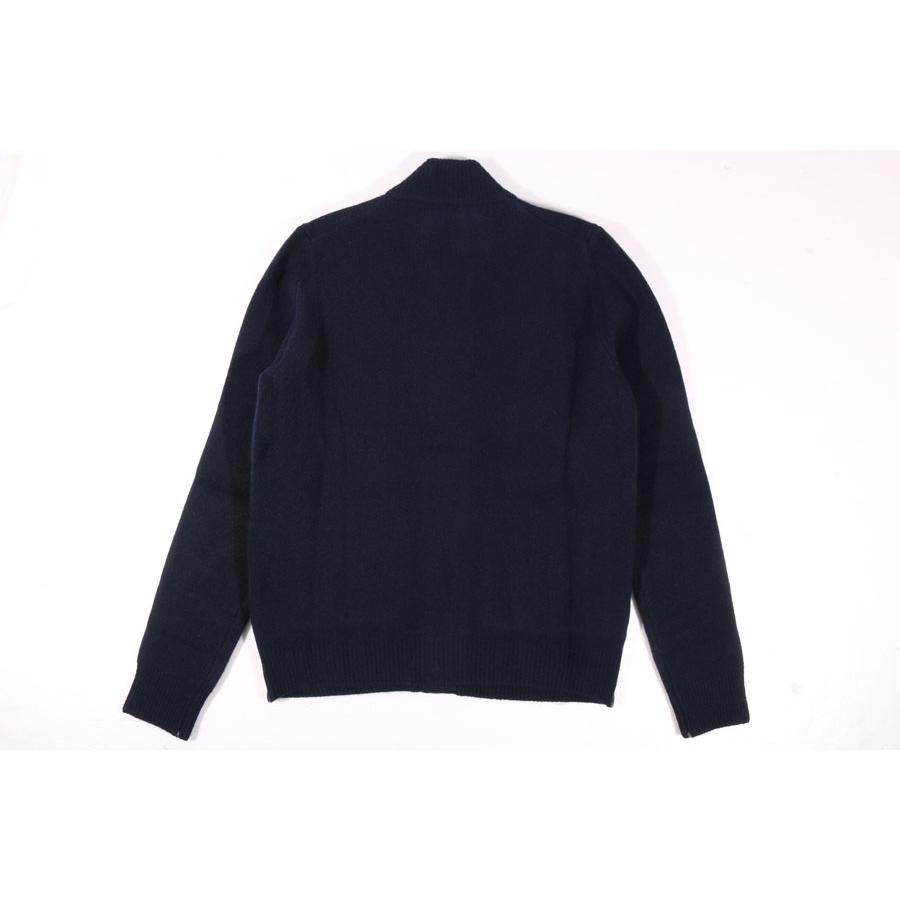 LAMANO ARTISANS （ラマノ アーチザン） カーディガン LMK828 BOMBER BOTT ネイビー 52 32392nv 【W32395】の画像