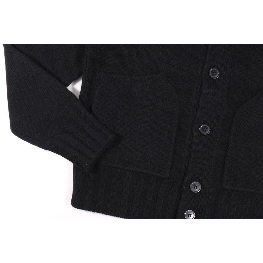 LAMANO ARTISANS（ラマノ アーチザン） カーディガン LMK662 BOMBER BOTT ブラック 50 32396bk 【W32407】の画像