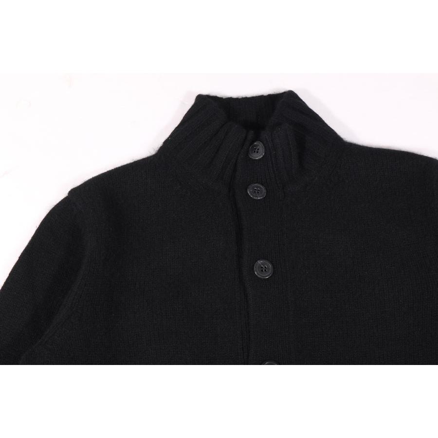 LAMANO ARTISANS（ラマノ アーチザン） カーディガン LMK662 BOMBER BOTT ブラック 52 32396bk 【W32408】の画像