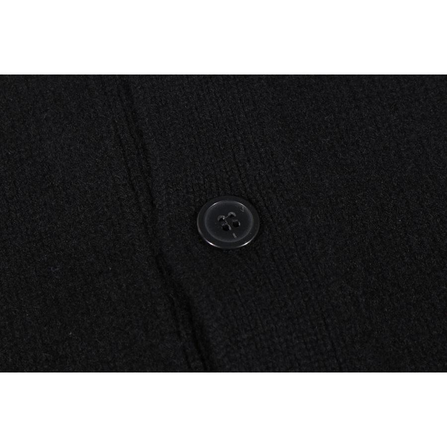 LAMANO ARTISANS（ラマノ アーチザン） カーディガン LMK662 BOMBER BOTT ブラック 52 32396bk 【W32408】の画像