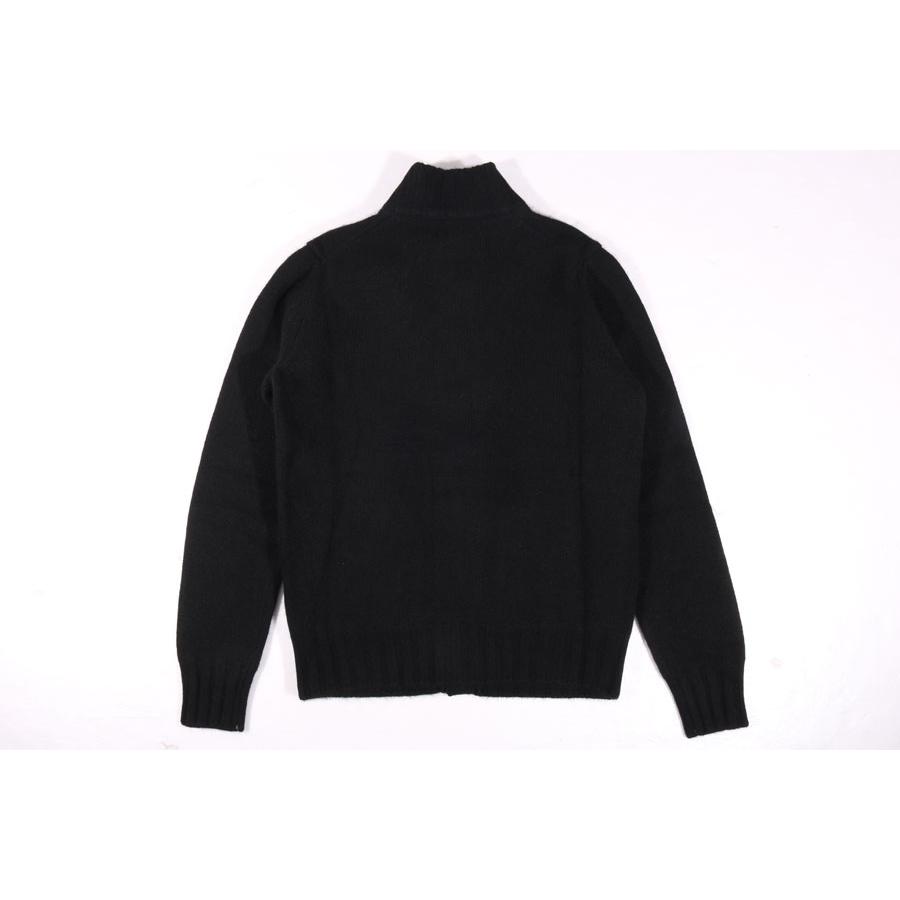 LAMANO ARTISANS（ラマノ アーチザン） カーディガン LMK662 BOMBER BOTT ブラック 52 32396bk 【W32408】の画像