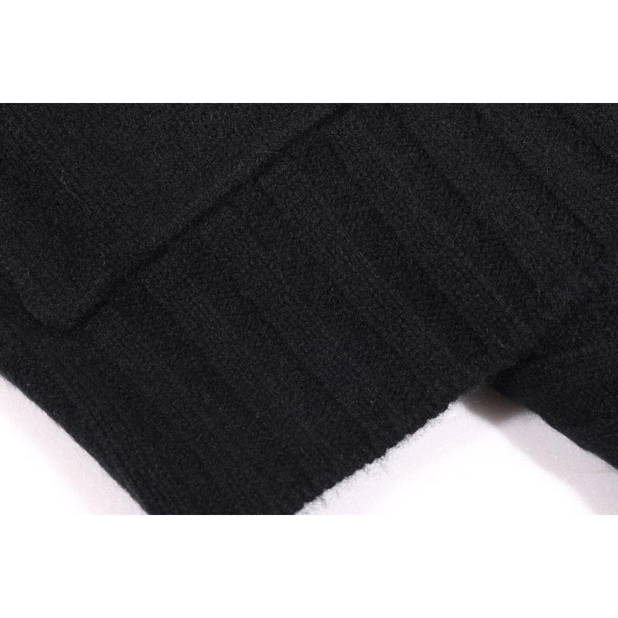 LAMANO ARTISANS（ラマノ アーチザン） カーディガン LMK662 BOMBER BOTT ブラック 54 32396bk 【W32409】の画像