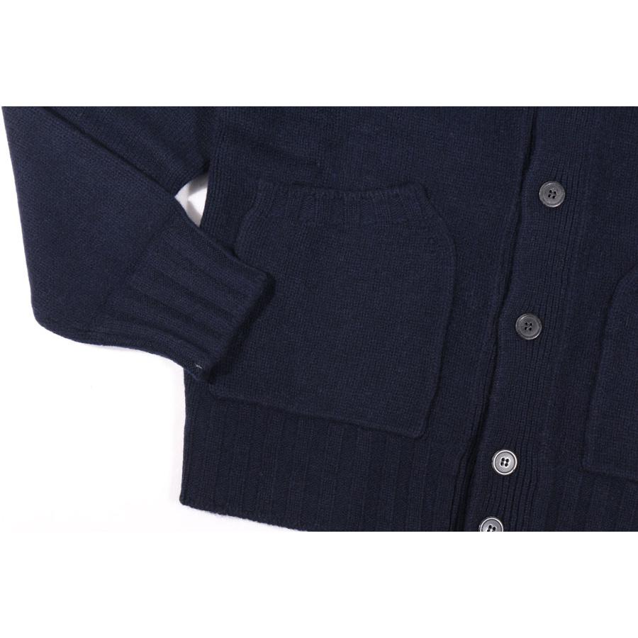 LAMANO ARTISANS（ラマノ アーチザン） カーディガン LMK662 BOMBER BOTT ネイビー 48 32396nv 【W32397】の画像