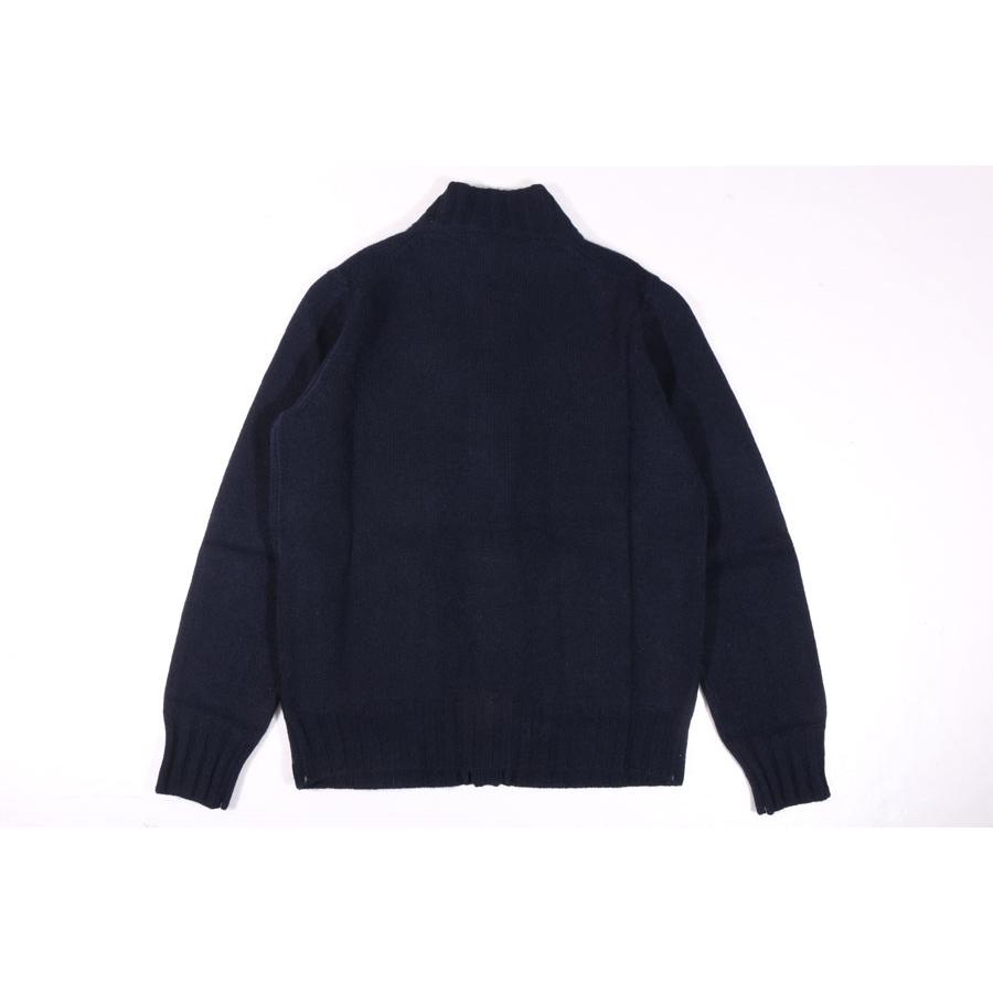 LAMANO ARTISANS（ラマノ アーチザン） カーディガン LMK662 BOMBER BOTT ネイビー 50 32396nv 【W32398】の画像