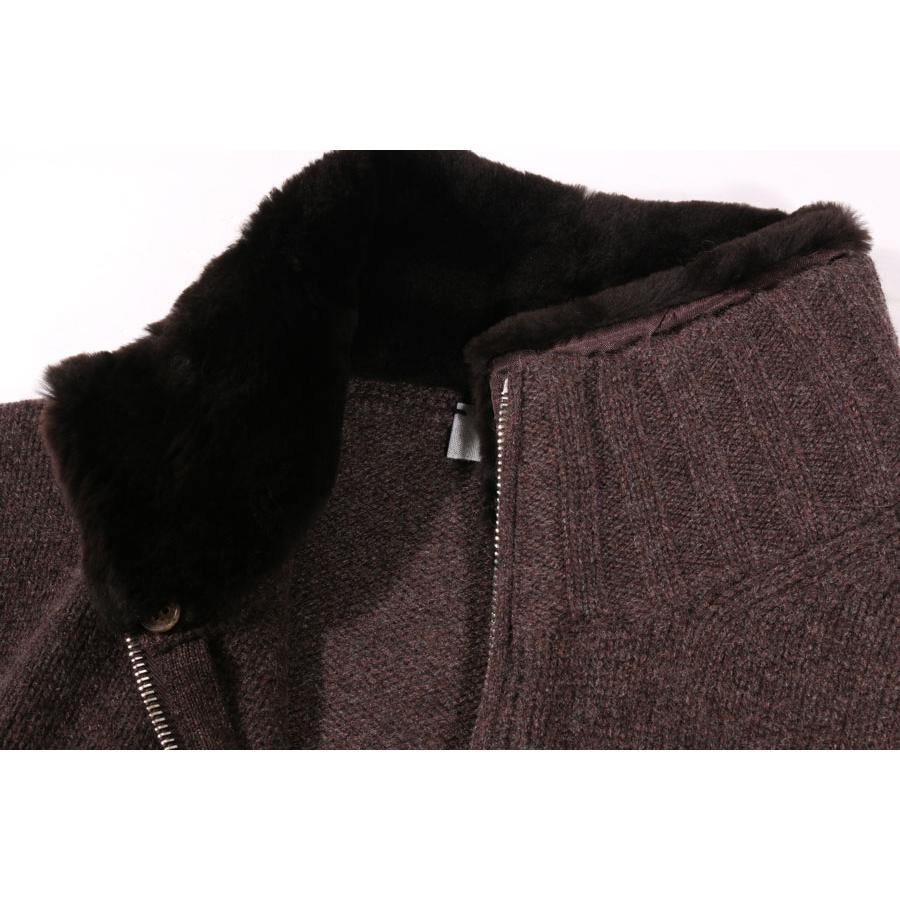 LAMANO ARTISANS （ラマノ アーチザン） ブルゾン LMK804 BOMBER ZIP ブラウン 52 32469 【W32470】の画像