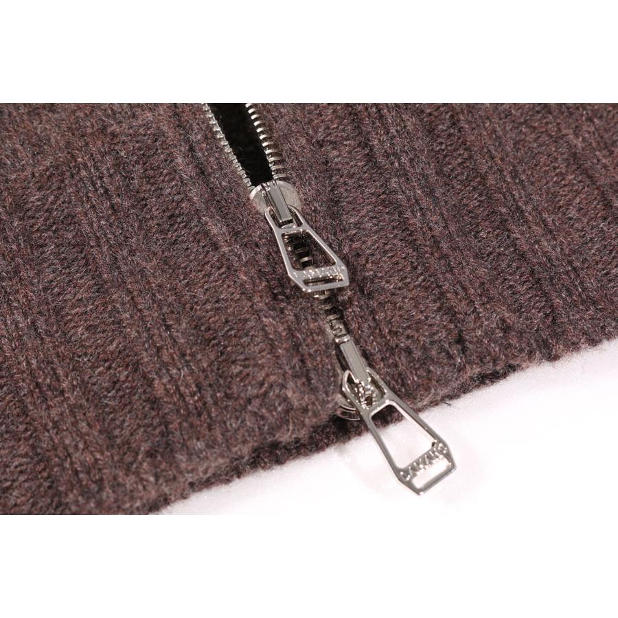 LAMANO ARTISANS （ラマノ アーチザン） ブルゾン LMK804 BOMBER ZIP ブラウン 54 32469 【W32471】の画像