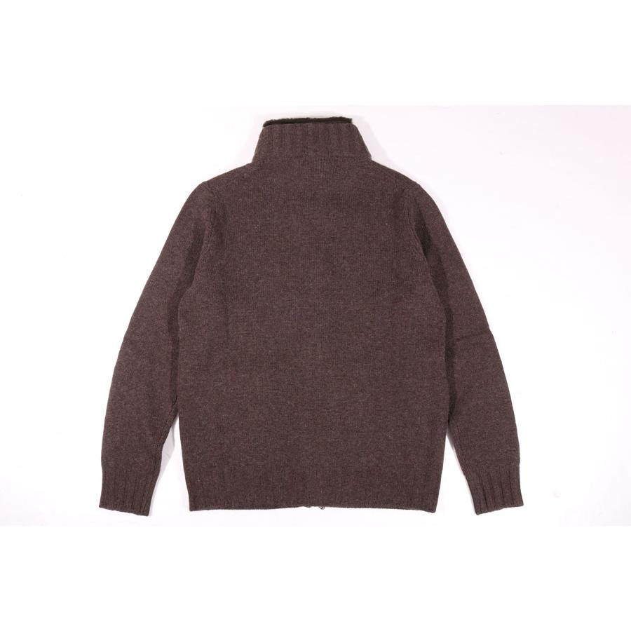 LAMANO ARTISANS （ラマノ アーチザン） ブルゾン LMK804 BOMBER ZIP ブラウン 54 32469 【W32471】の画像