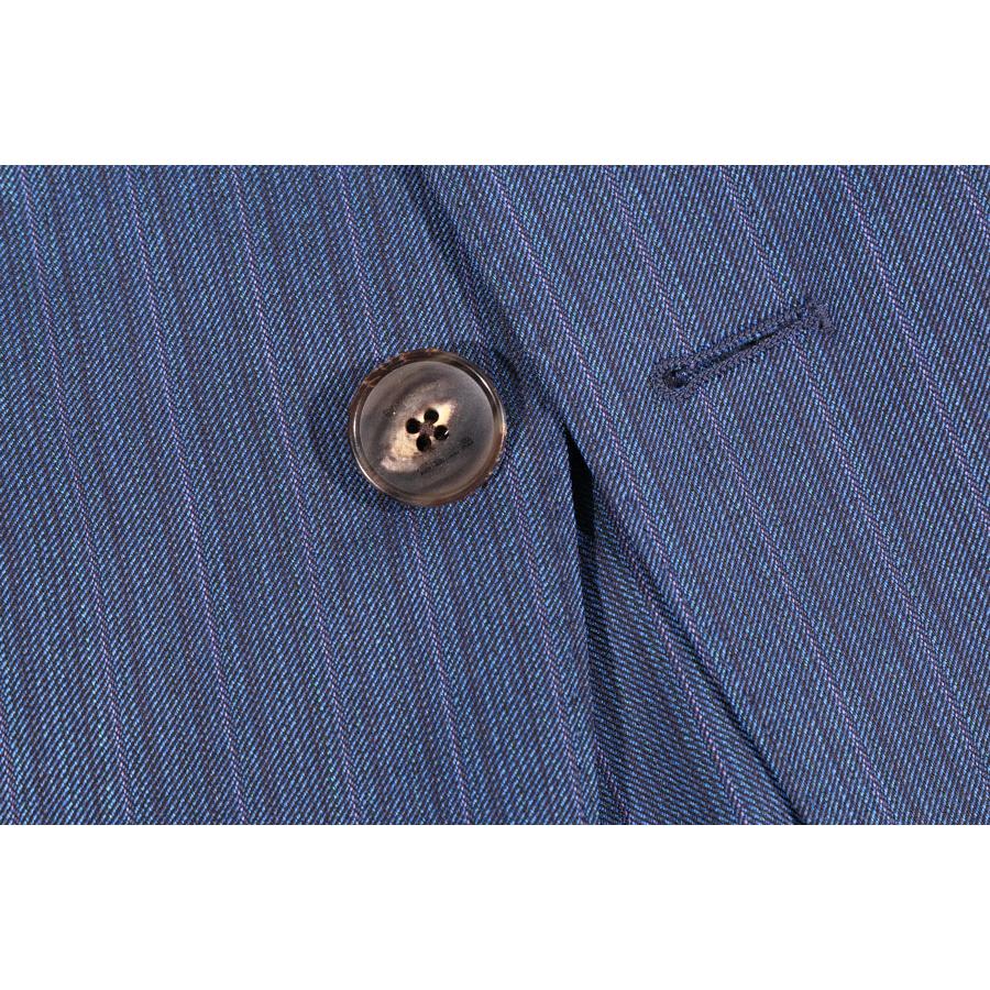 ETRO （エトロ） スーツ U 1A299 1085 ネイビーxパープル 44 【W32585】の画像