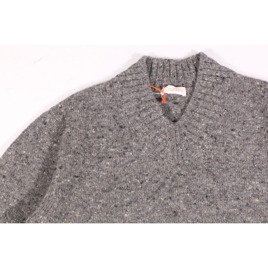 クルチアーニ　グレー Vネックセーター CRUCIANI（クルチアーニ） Vネックセーター CU8350 グレー 56 32899gy
