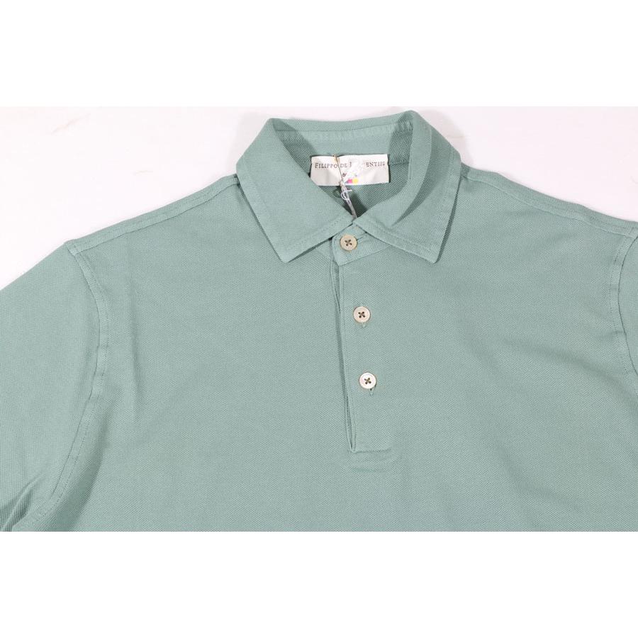 y*u様 FILIPPO DE LAURENTIIS グリーン ポロシャツ FILIPPO DE LAURENTIIS （フィリッポ デ ラウレンティス） 半袖