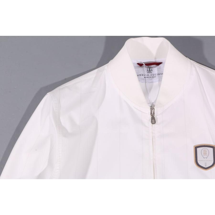 BRUNELLO CUCINELLI （ブルネロクチネリ） ブルゾン MB4179082T ホワイト L 33299wh 【A33301】の画像