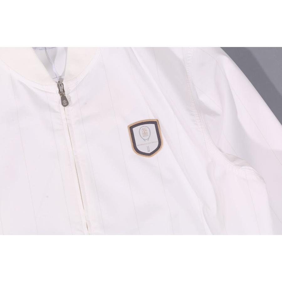BRUNELLO CUCINELLI （ブルネロクチネリ） ブルゾン MB4179082T ホワイト L 33299wh 【A33301】の画像