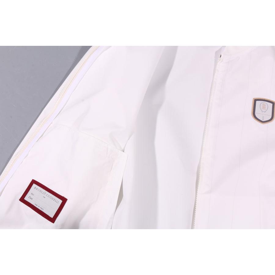BRUNELLO CUCINELLI （ブルネロクチネリ） ブルゾン MB4179082T ホワイト L 33299wh 【A33301】の画像