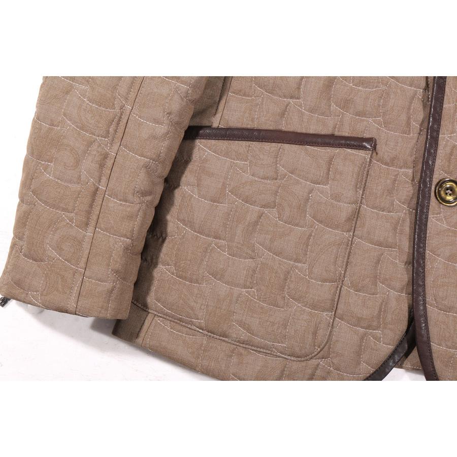 ETRO （エトロ） キルティングジャケット 171 U1S62 451050 10103 ライトブラウン M 【W33820】の画像