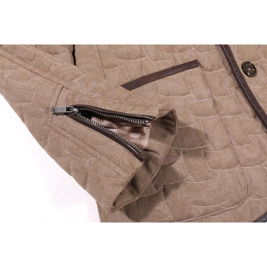 ETRO （エトロ） キルティングジャケット 171 U1S62 451050 10103 ライトブラウン M 【W33820】の画像