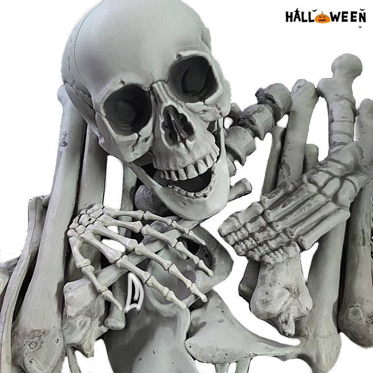 骸骨 28個セット スカル ドクロ ガイコツ ハロウィン 飾り 髑髏 置物