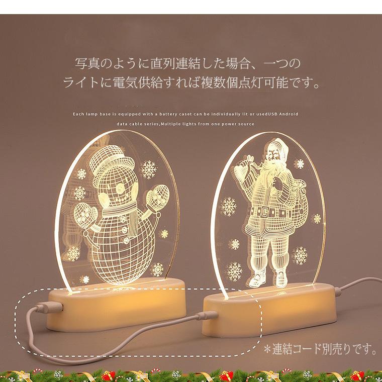 DENKO HOME（電光ホーム） クリスマス 飾り 3D プレート LED ライト