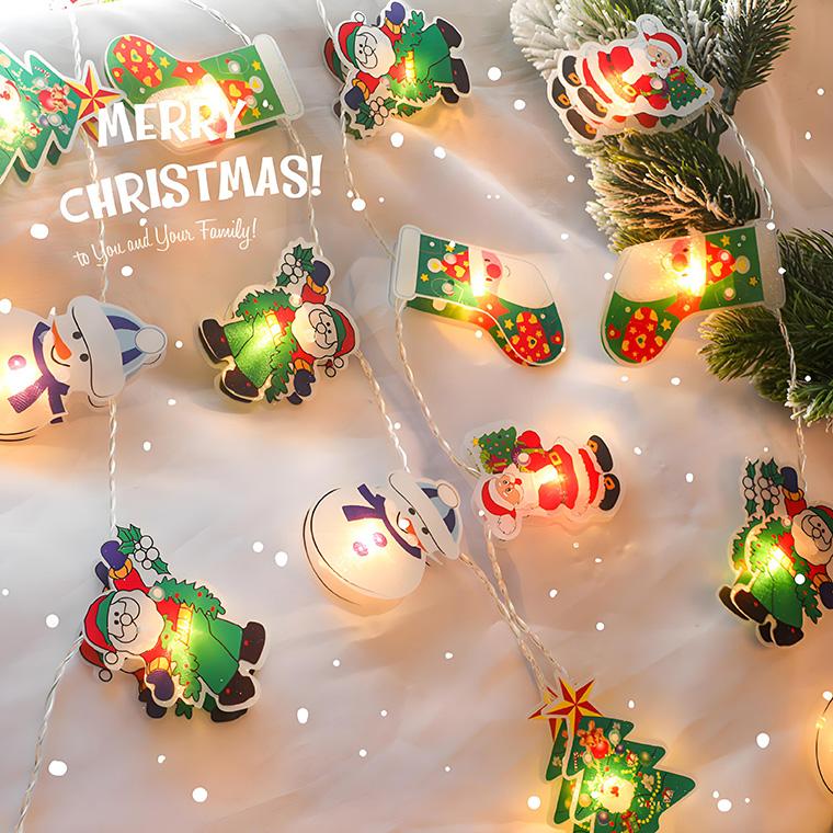 トロイマーケロタン電球デコレーションライト　クリスマス DENKO HOME（電光ホーム） クリスマス飾り 電飾 電池式 20球 長さ約