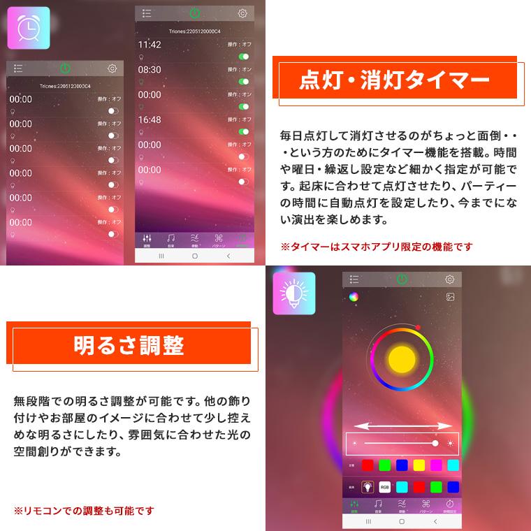 DENKO HOME（電光ホーム） LED 投光器 フラッドライト 防水 RGB アプリ