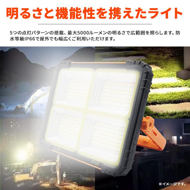 DENKO HOME（電光ホーム） LED 投光器 作業灯 ソーラーライト 防災